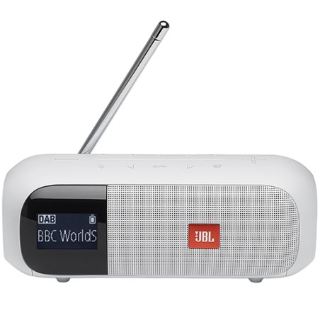 JBL Enceinte Tuner 2 Bluetooth avec radio DAB/FM - Blanc